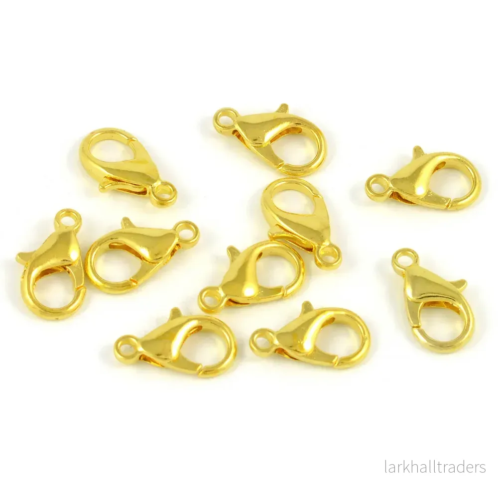 Klolås, guld, 14mm Klolås, guld, 14mm