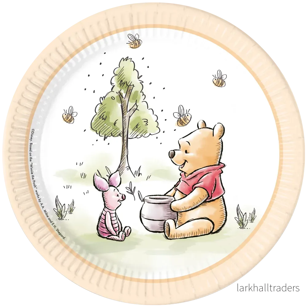 Tallrikar, Nalle Puh 23 cm 8 st Tallrikar, Nalle Puh 23 cm 8 st