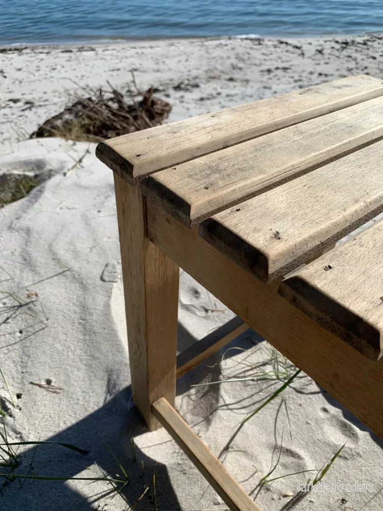 Träpall med ribbad sits - Bild 3