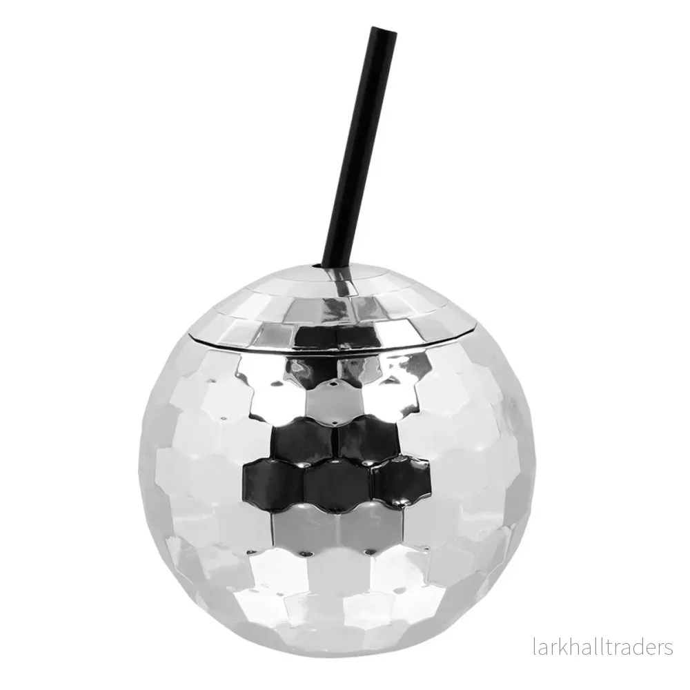 Drinkglas, discoboll silver Drinkglas, discoboll silver