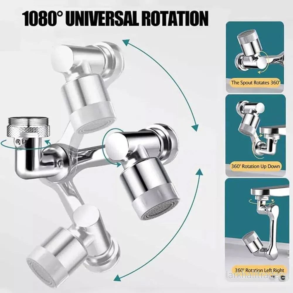 Kranförlängare - 360 grader - 2 sprayfunktioner - - Bild 3