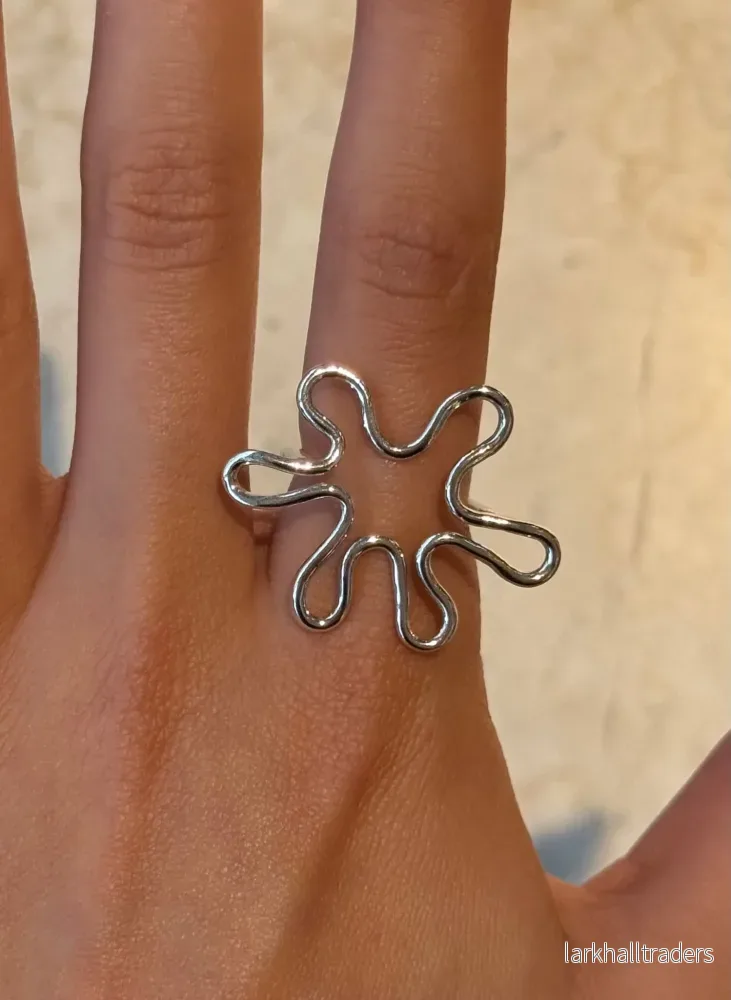 Fläckig Silverring - Bild 2