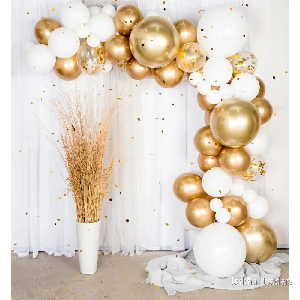 Ballongbåge, guld/krom Ballongbåge, guld/krom