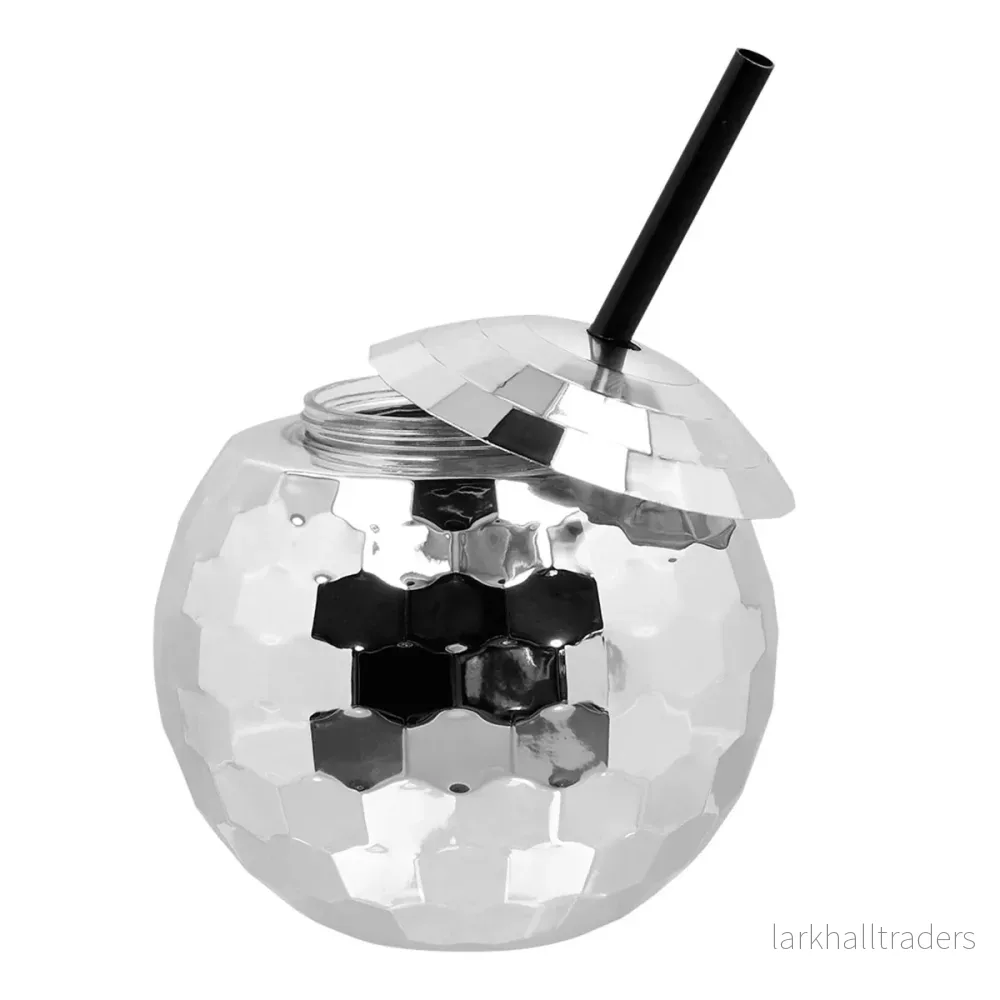 Drinkglas, discoboll silver - Bild 2