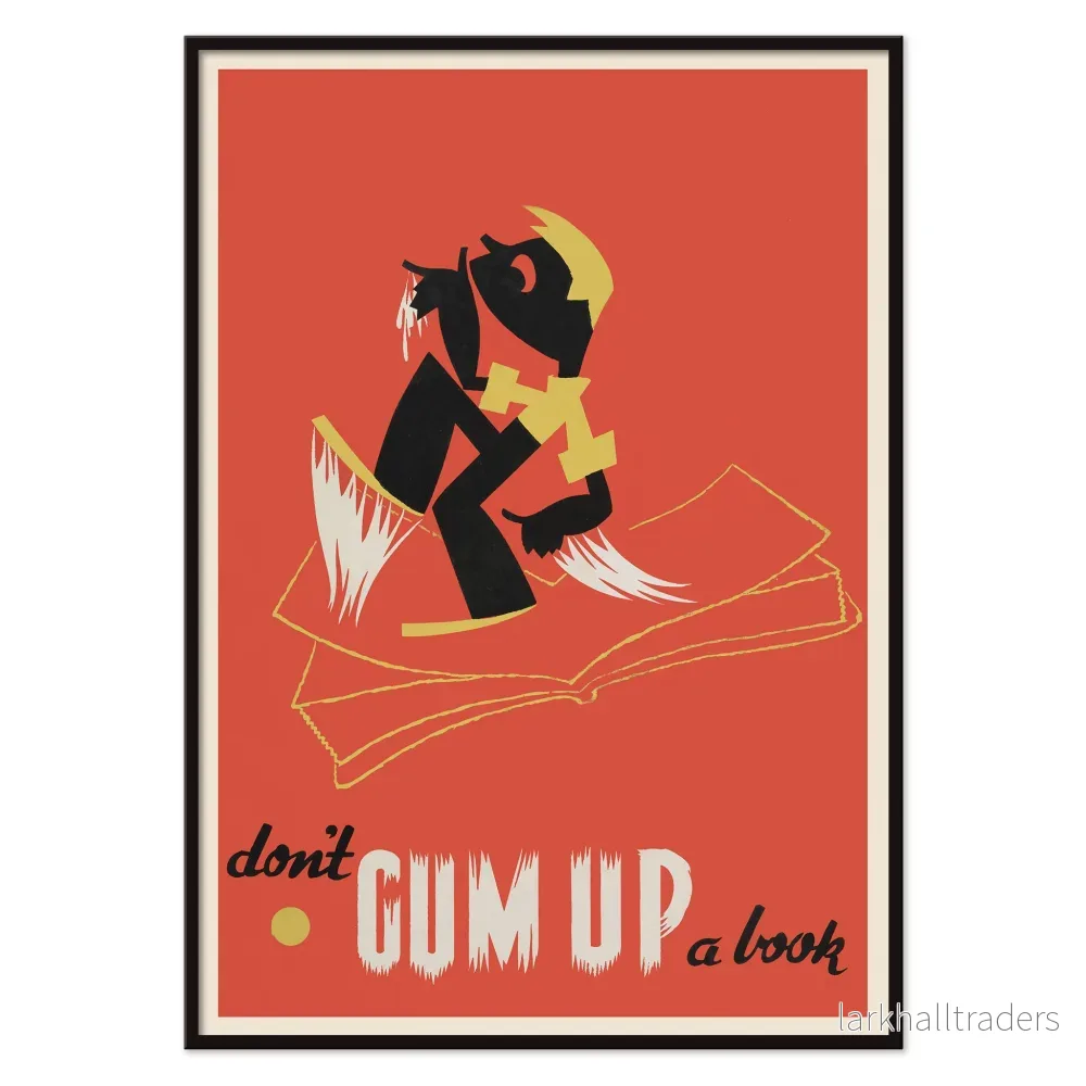 Don't gum up a book Poster - Bild 2