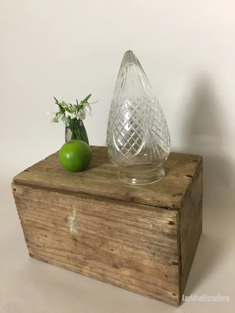 Vackert gammalt lampglas