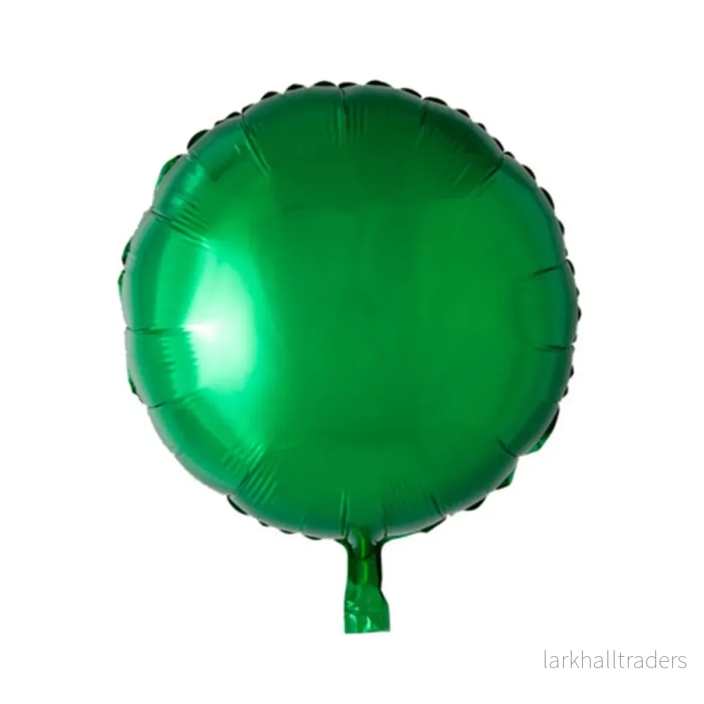 Folieballong, rund mörkgrön 45 cm Folieballong, rund mörkgrön 45 cm