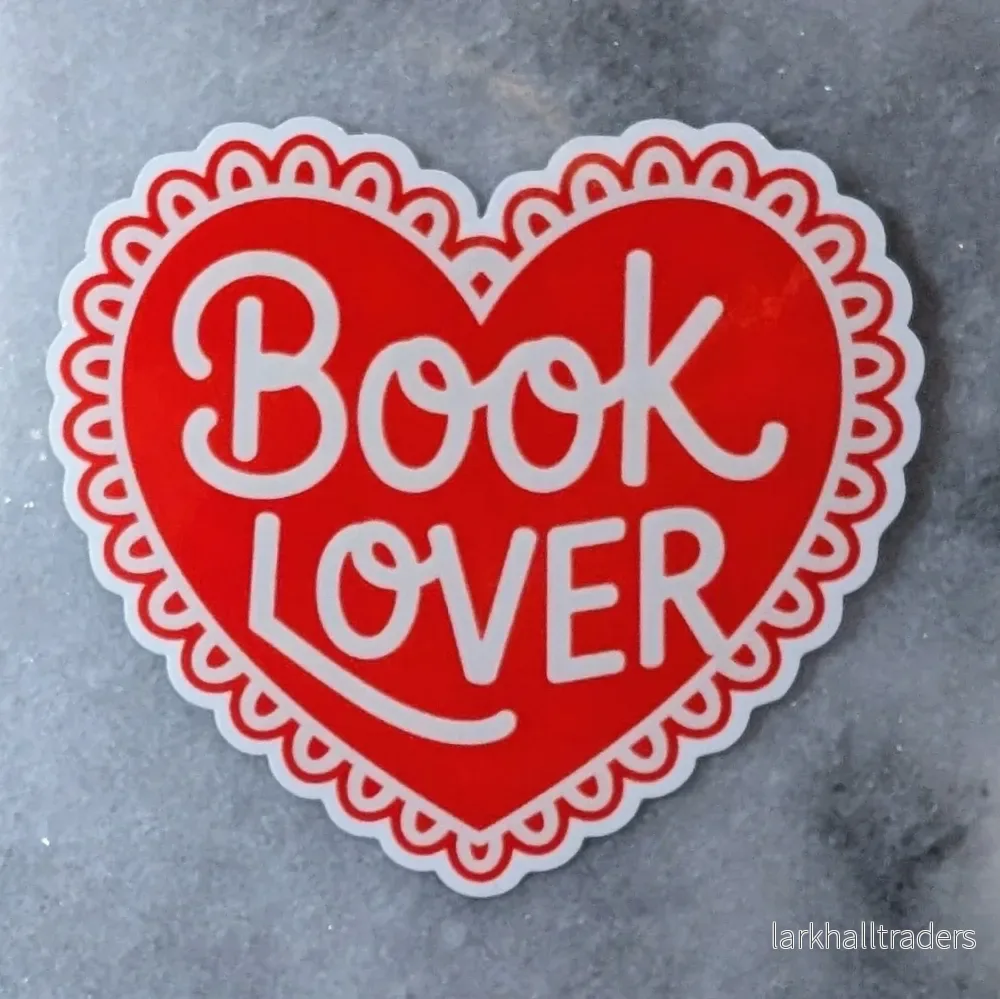 Vinylsticker – Book Lover Heart Vinylsticker – Book Lover Heart