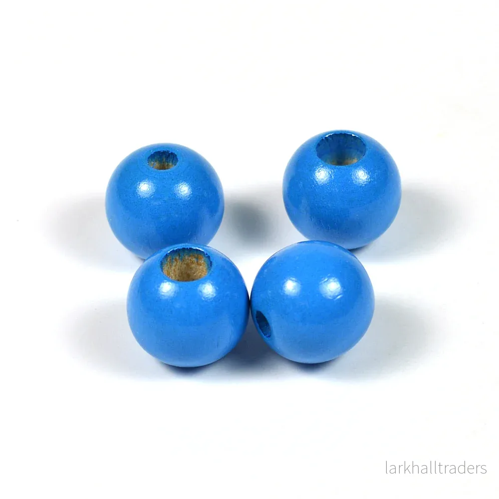 Säkerhetspärlor, 12mm, blå, 6st Säkerhetspärlor, 12mm, blå, 6st
