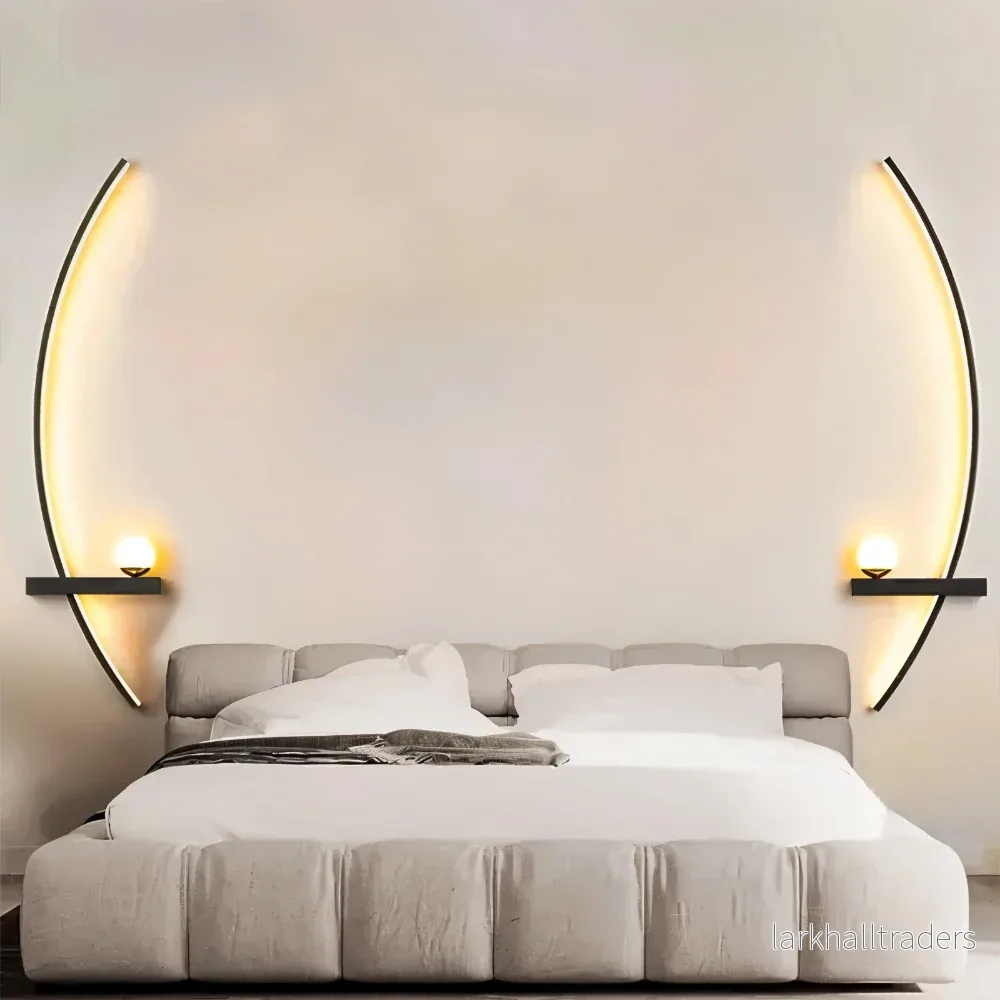 LumoCurve – Böjd Vägglampa i Aluminium med Integrerad LED-belysning - Bild 2