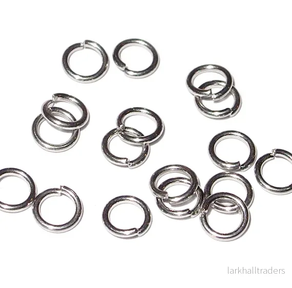 Enkla motringar, antiksilver, 8mm