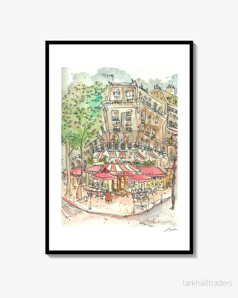 Cafe Le Chame Print Cafe Le Chame Print