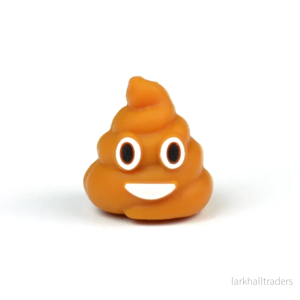 Motivpärla i silikon, 3D bajs - Bild 3