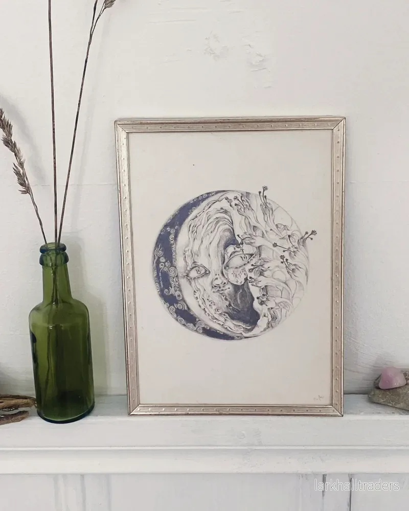 waxing gibbous moon{ sea lune series } Original - Bild 2