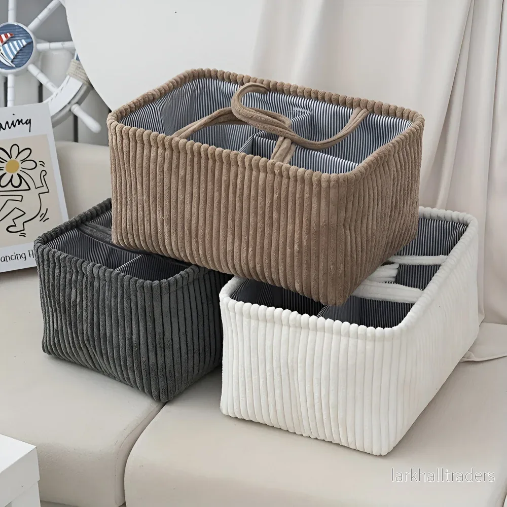 SoftNest – Förvaringskorg i Polyester med Fack för Blöjor & Babyartiklar SoftNest – Förvaringskorg i Polyester med Fack för Blöjor & Babyartiklar