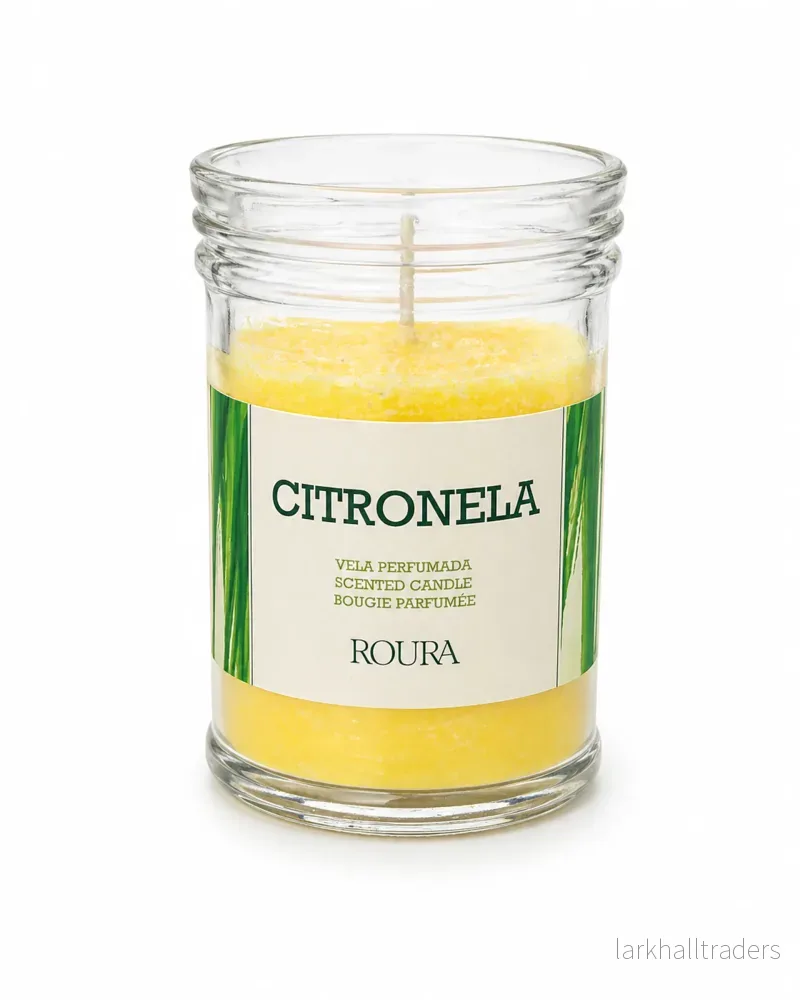Doftljus Basic Citronella i Transparent Kopp 90×62 mm